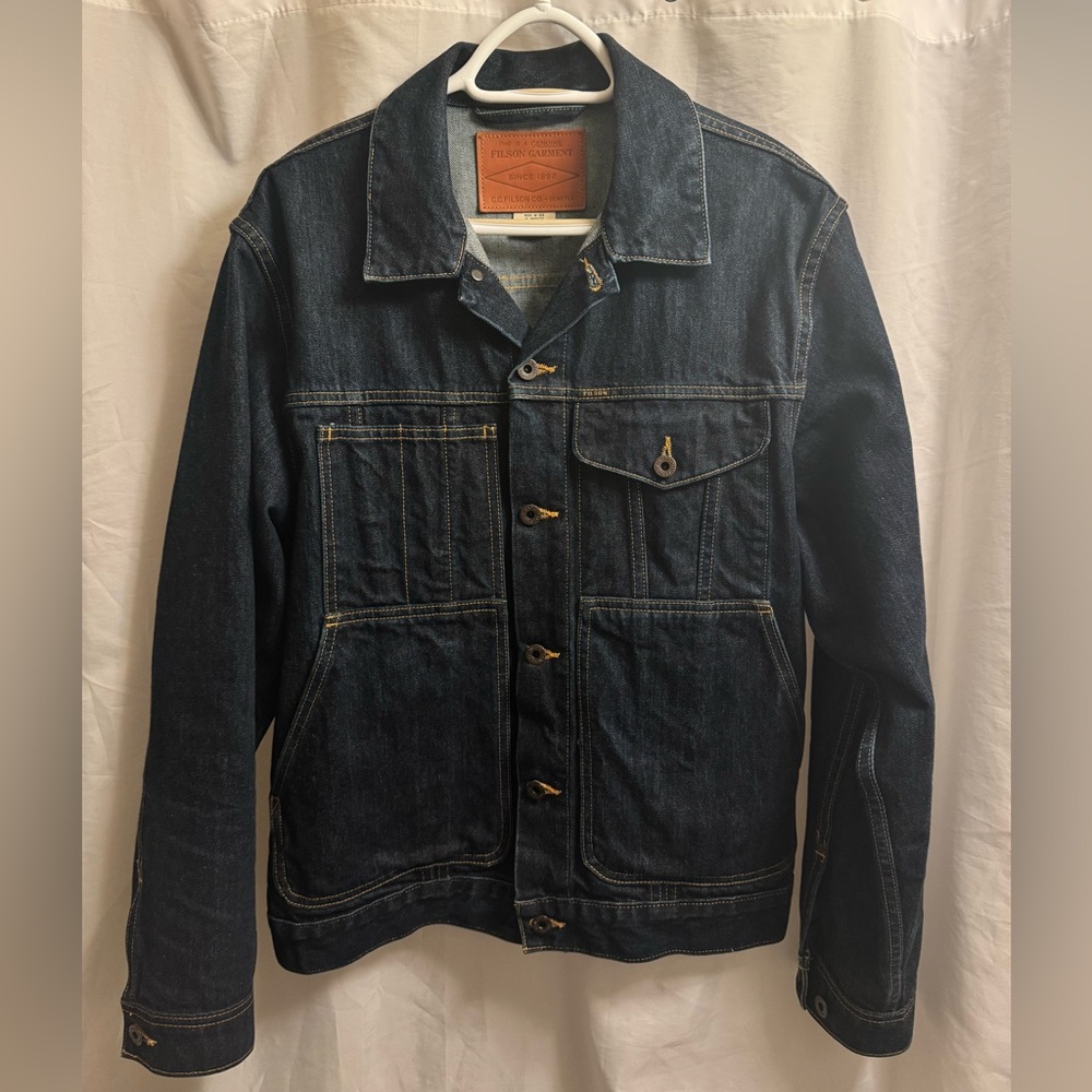Filson Unlined Short Denim Cruiser Jacket (Made in USA)